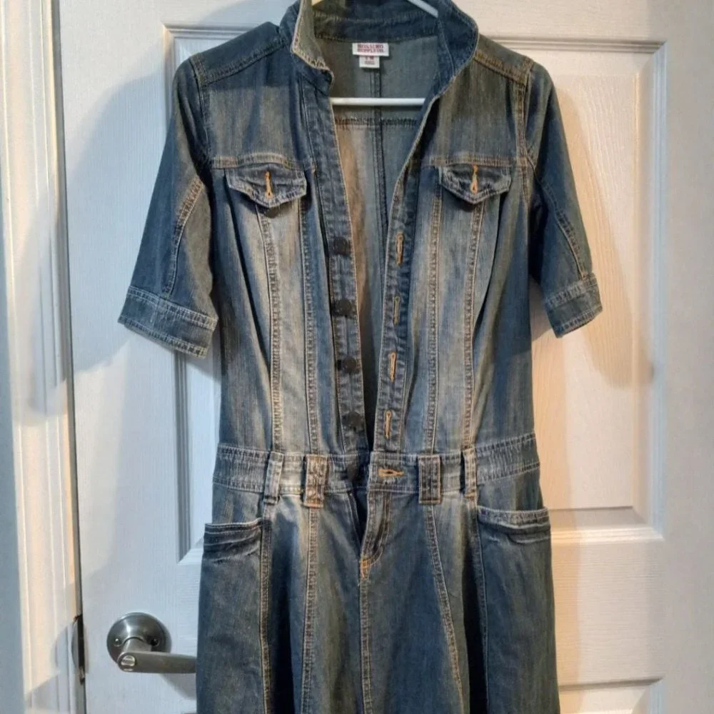 Denim Mini Dress - Picture 4 of 14